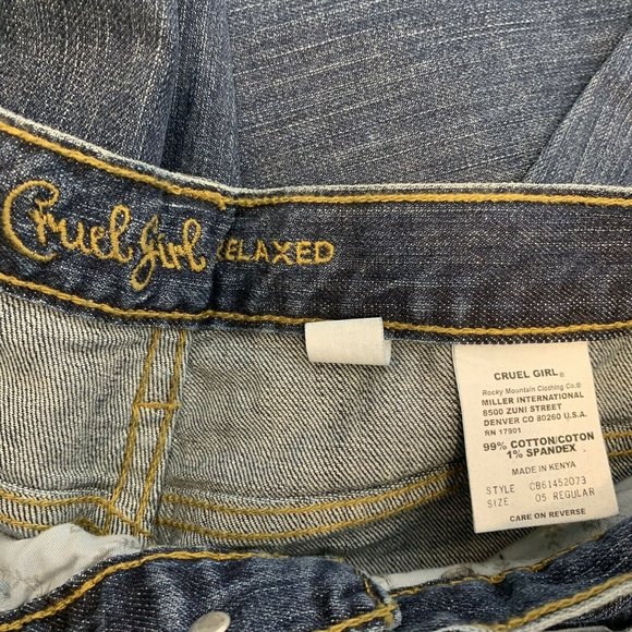 NEW ~ Cruel Girl Jeans 5R DAKOTA RELAXED 5 Regular - Picture 5 of 8